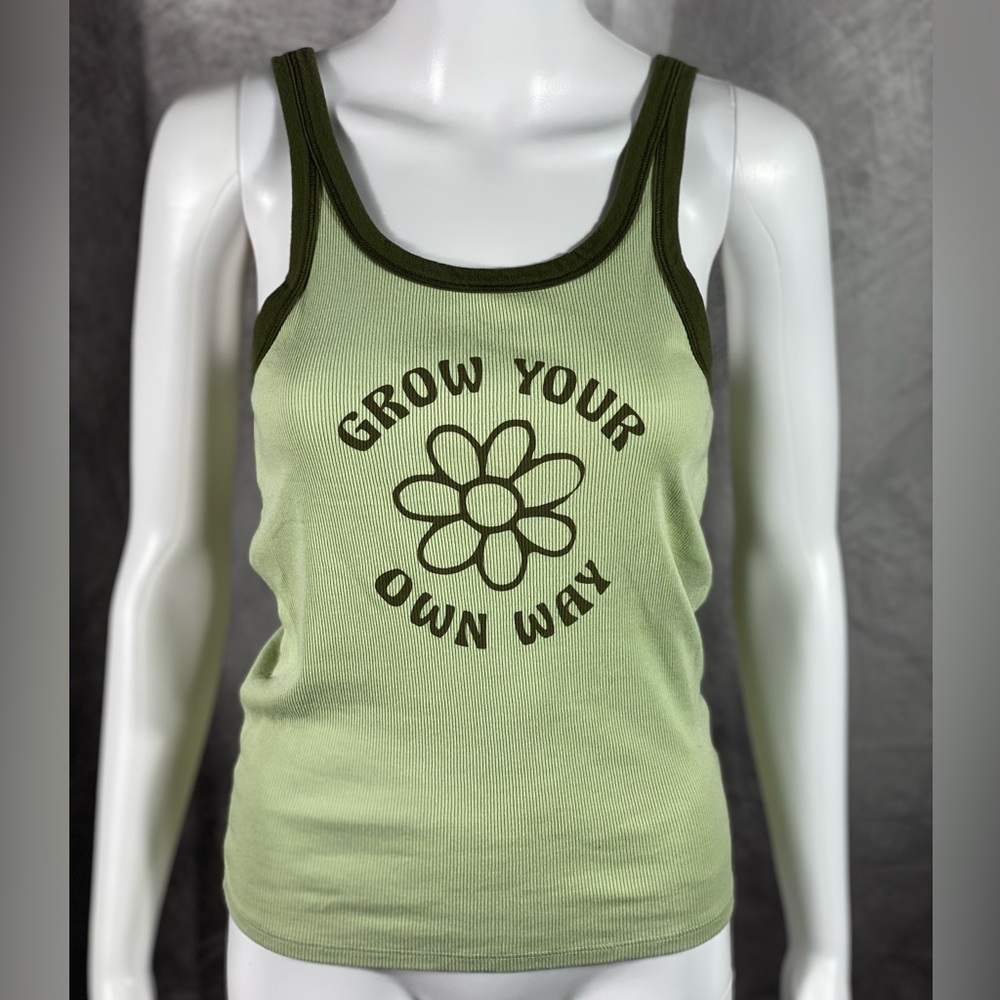 American Eagle Grow Your Own Way Ribbed Tank Top